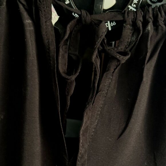 Free People “Intimately” Black Lace-Trim Slip Dress Open Back Size L • Boho Chic - Picture 2 of 4